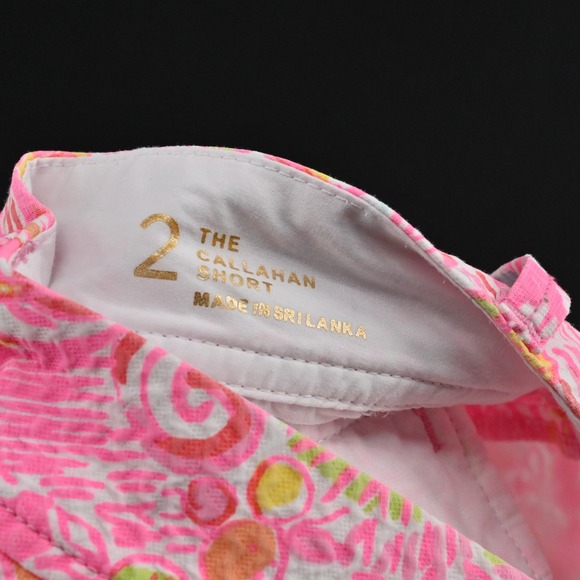 Lilly Pulitzer Callahan Shorts Size 2 Pink More Kinis in the Keys Pink Pout - Picture 7 of 14